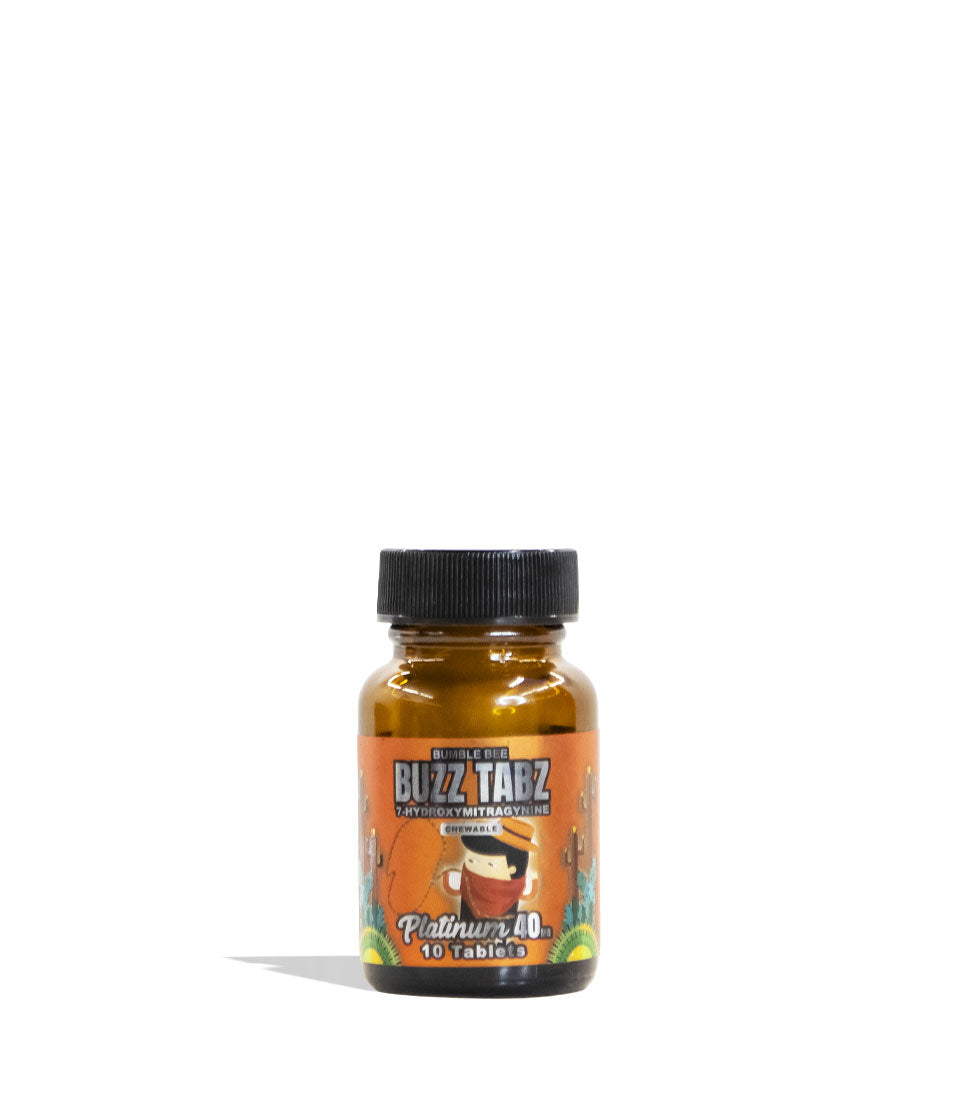 Bumble Bee Buzz Tabs 7-OH Chewables Platinum 40mg Jar 10pc Front View on White Background