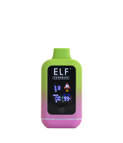 Green Elf Hardware CannDual Extreme Variable Voltage Battery 10pk Front View on White Background