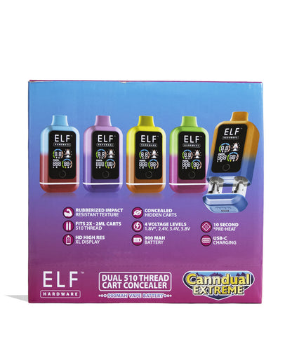 Elf Hardware CannDual Extreme Variable Voltage Battery 10pk Front View on White Background