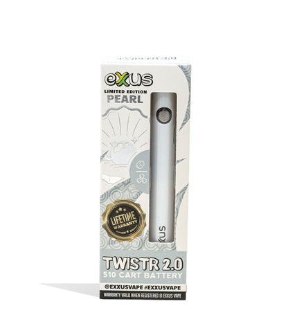 Pearl Exxus Vape Twistr 2.0 Cartridge Vaporizer Packaging Front View on White Background