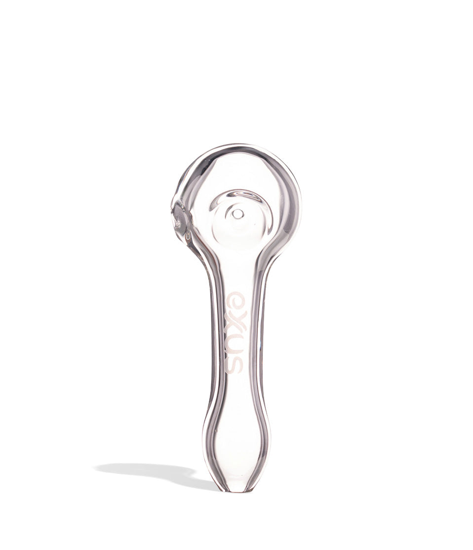 Clear Exxus Vape Cave Hand Pipe 12pk Front View on White Background