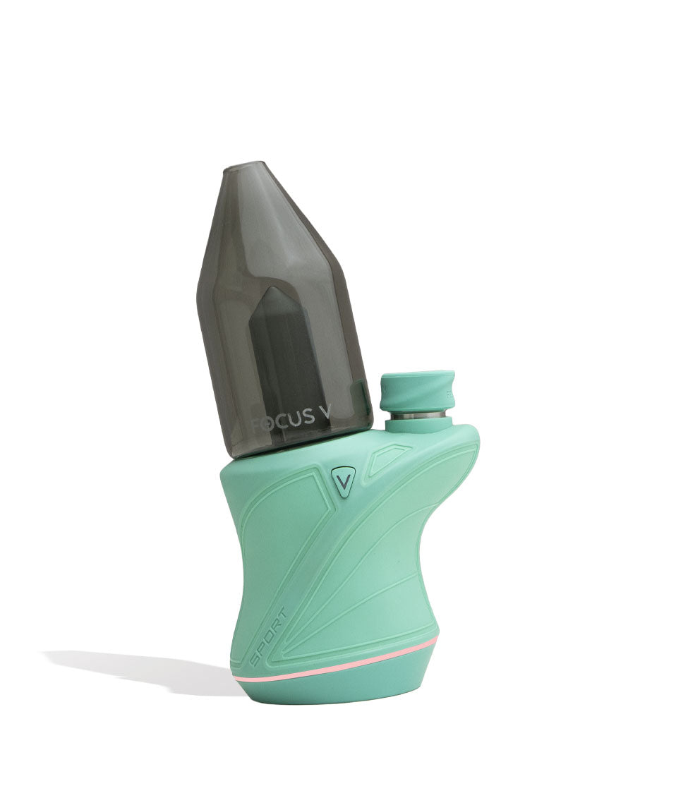 Teal Focus V Carta Sport Concentrate Vaporizer Front View on White Background
