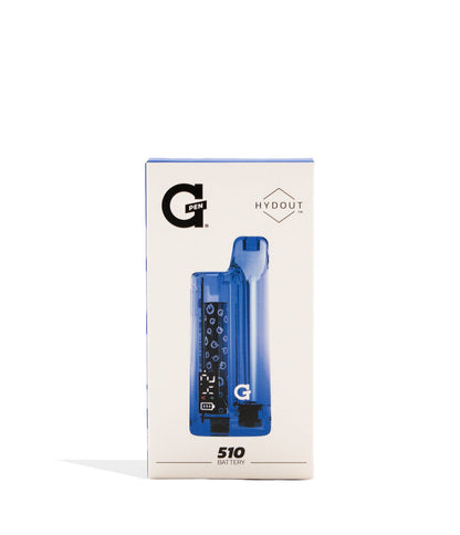 Blue G Pen Hydout Retro Clear Variable Voltage Battery 10pk Packaging Front View on White Background