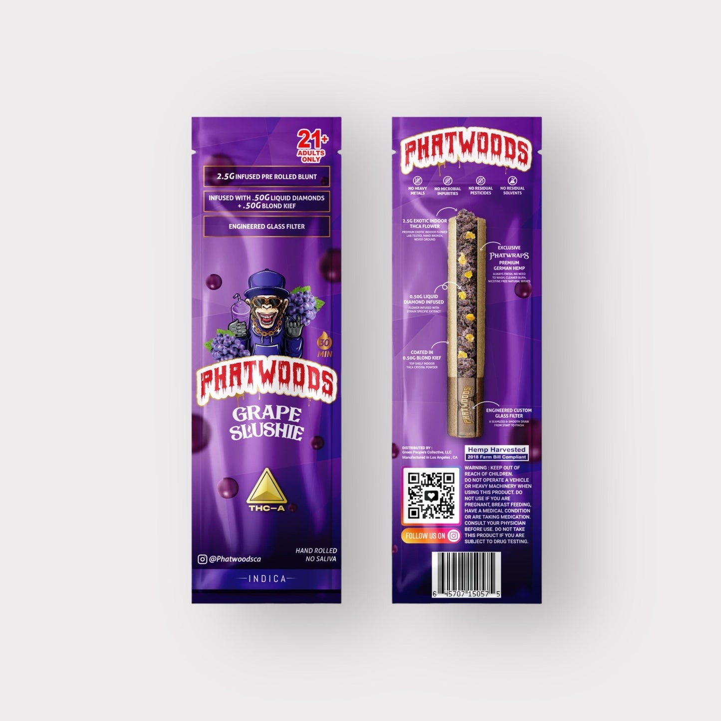 PHATWOODS 3.5Gram THC-P Infused PreRoll Cigars.