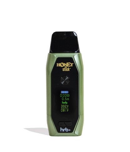 Green Honeystick HRB Plus Vaporizer Front View on White Background