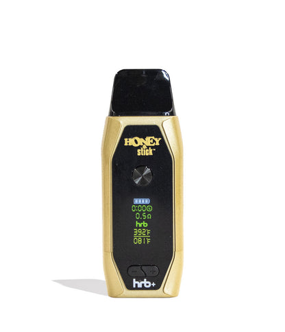 Yellow Honeystick HRB Plus Vaporizer Front View on White Background