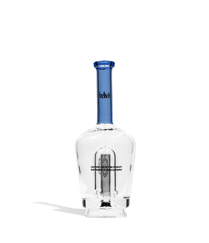 Dark Blue iDab Puffco Peak Transparent Glass Attachment Back View on White Background