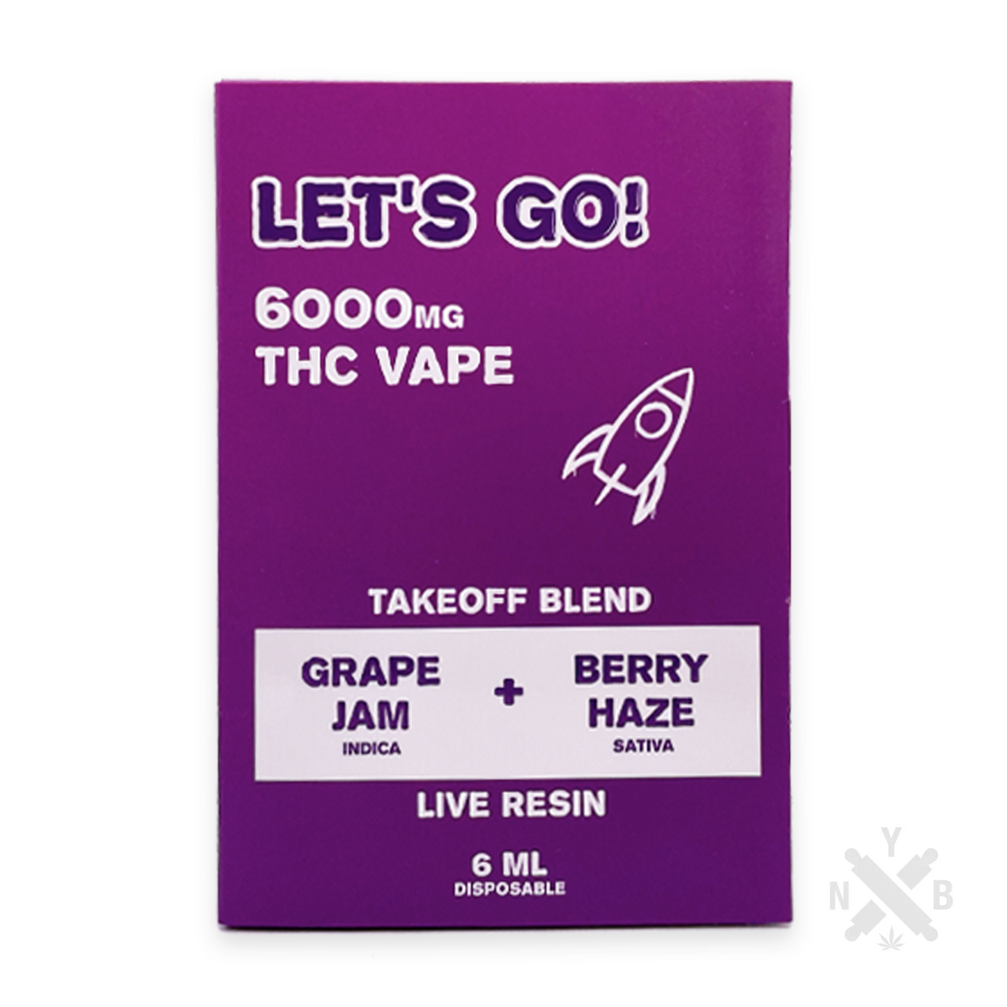 NYB 6ml Takeoff Live Resin Blend Disposable Vape