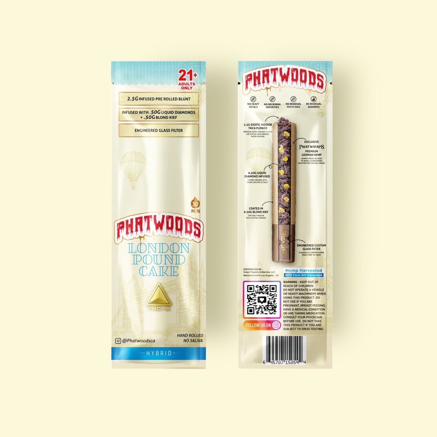 PHATWOODS 3.5Gram THC-P Infused PreRoll Cigars.