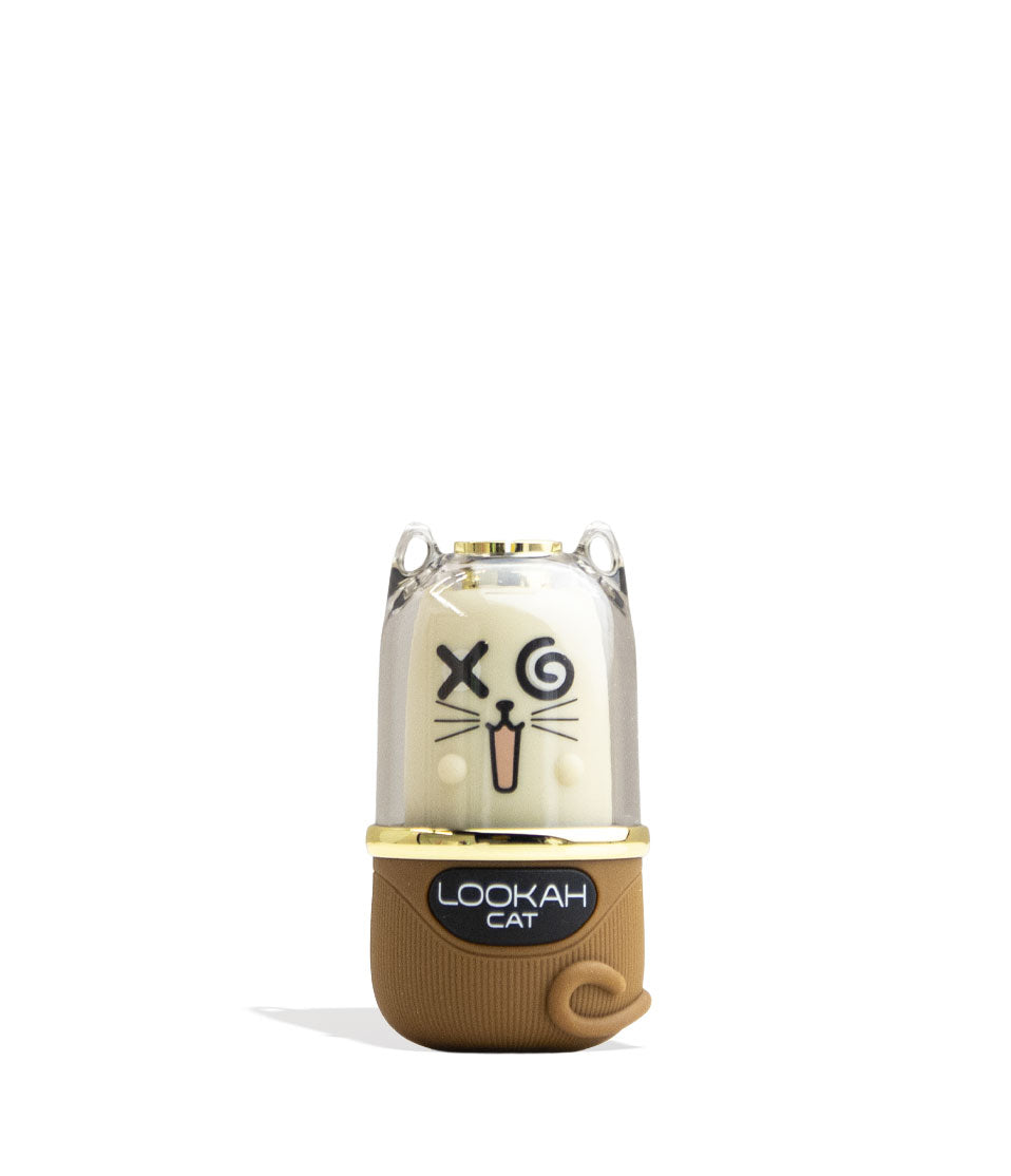 Chocolate Lookah Cat 510 Variable Voltage Battery Front View on White Background