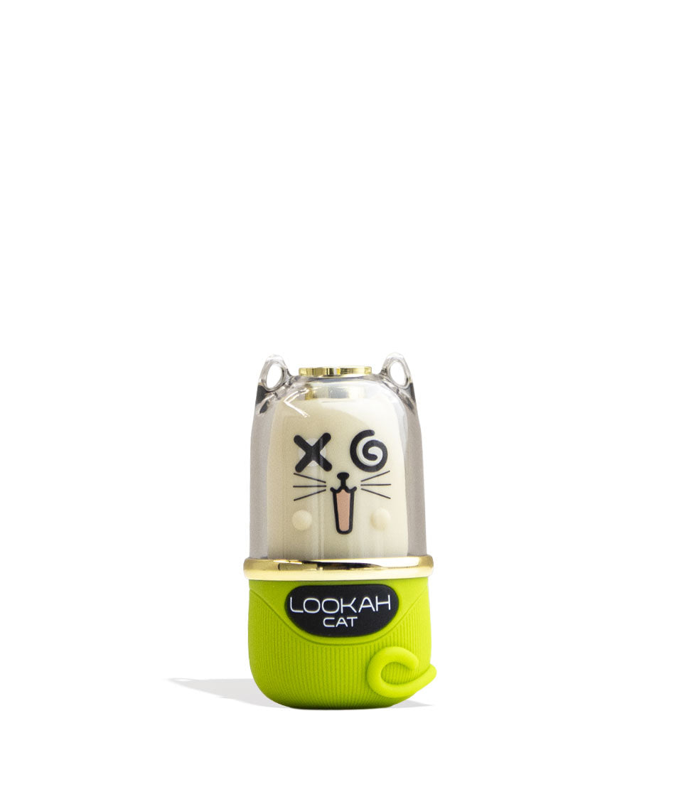 Green Lookah Cat 510 Variable Voltage Battery Front View on White Background