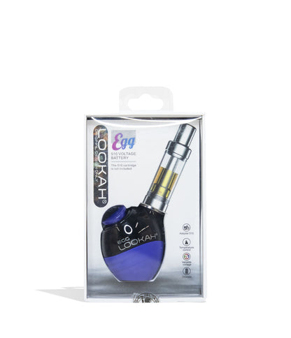Purple Lookah Egg Variable Voltage Battery Packaging Front View on White Background