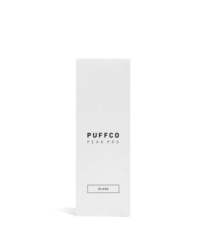 Clear Puffco Peak Pro V2 Replacement Glass packaging on white background