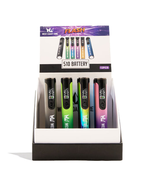 West Coast Cure Flash Variable Voltage Battery 15pk Front View on White Background