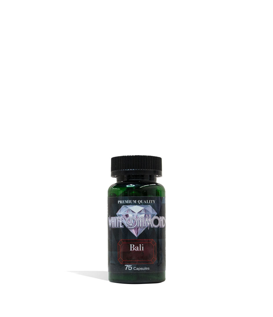 Bali White Diamond Supplement Capsules 75 Count Front View on White Background