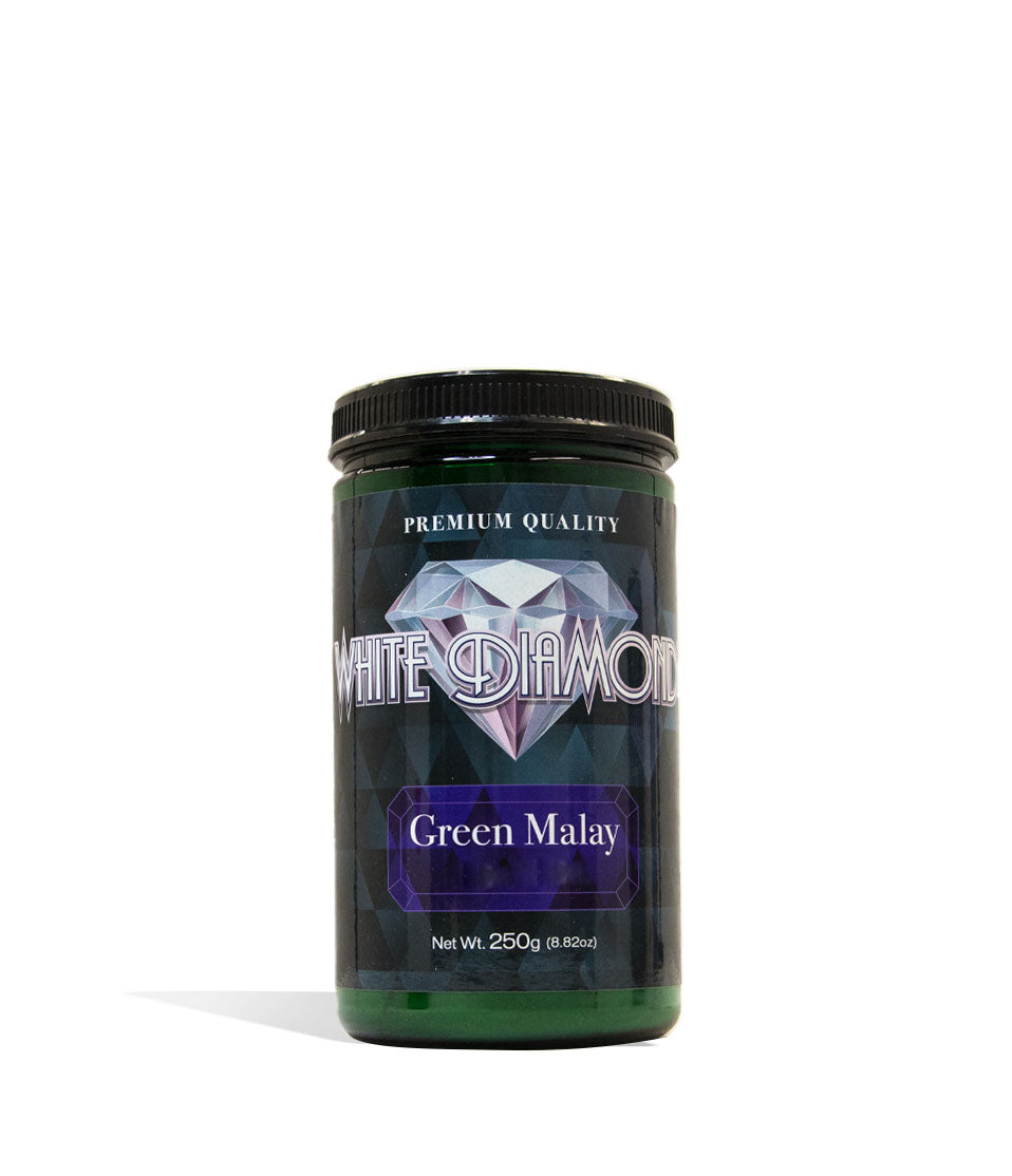 Green Malay White Diamond Supplement Powder 250g Front View on White Background