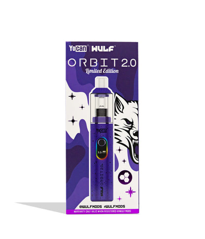 Wulf Orbit 2.0 purple black spatter box front