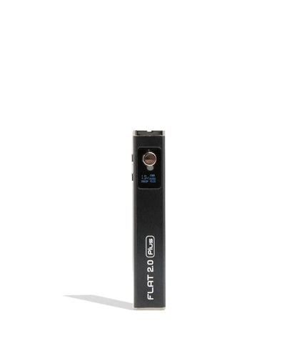 Black Yocan Flat Plus 2.0 Variable Voltage Battery 12pk Front View on White Background